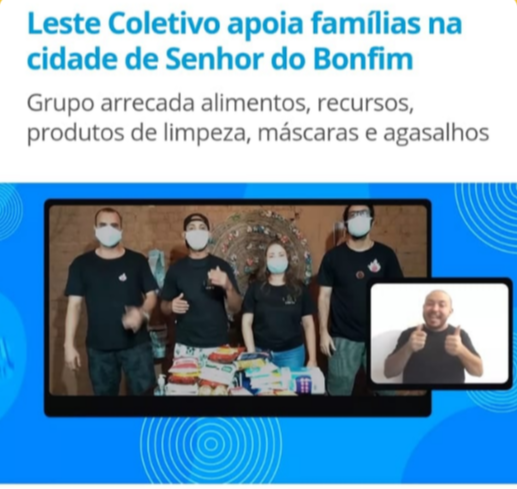 INTERPRETAÇÃO E PARCERIA NO PROJETO MÚSICA EM CASA DO LESTE COLETIVO EM 2020